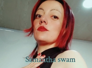 Samantha_swam